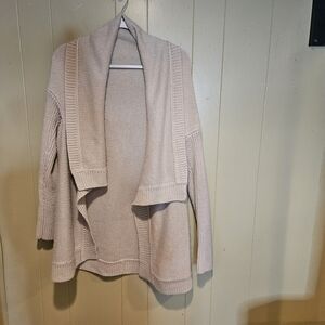 Cozy Cable Knit Open Front Cardigan Sweater | Neutral Beige | Women’s 2X